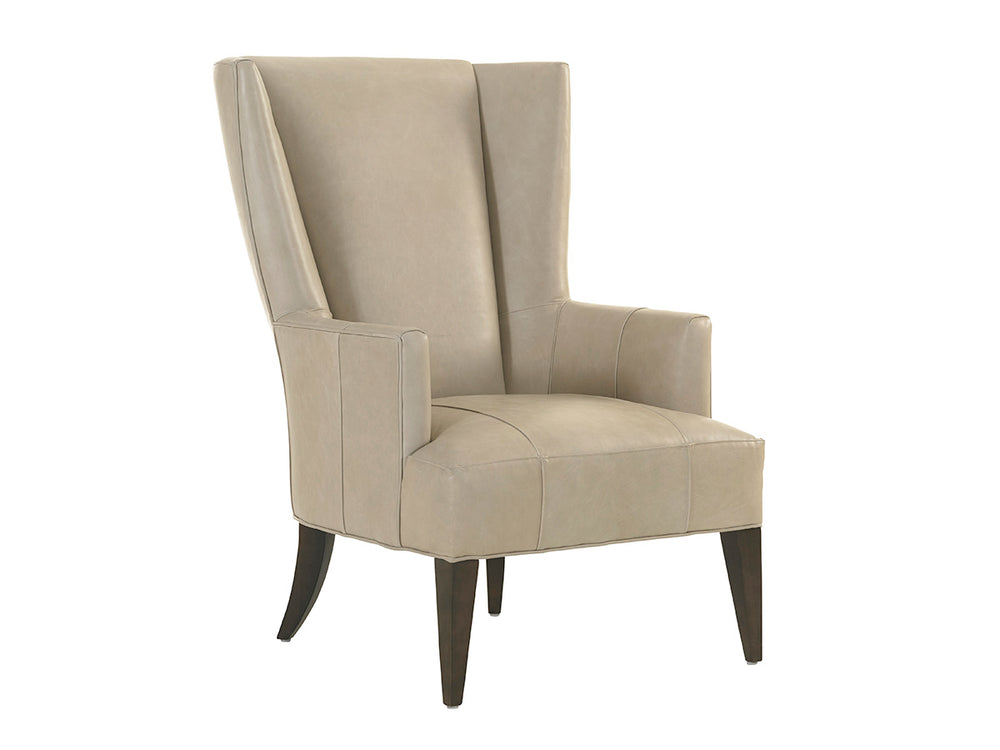 Lexington Brockton Leather Wing Chair - Classic Contemporary Design With Rich Walnut Finishes And Modern Luxury   Ll7658-11-40