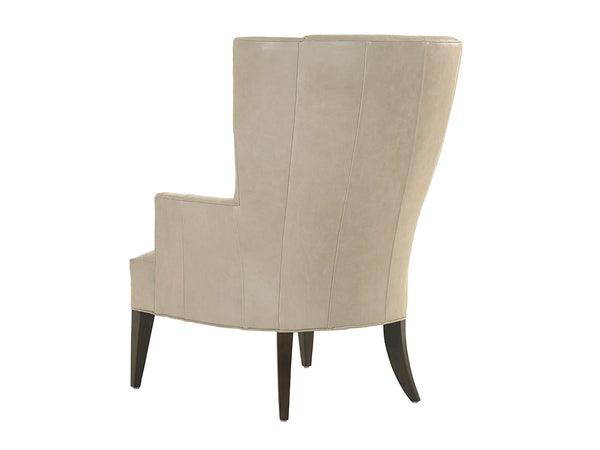 Lexington Brockton Leather Wing Chair - Classic Contemporary Design With Rich Walnut Finishes And Modern Luxury   Ll7658-11-40
