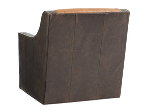 Lexington Hayward Leather Swivel Chair - Luxurious Comfort With Traditional Elegance And Artisan Craftsmanship   Ll7713-11sw-40