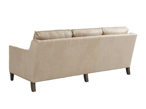 Lexington Turin Leather Chair - Chic Modern Luxe Design With Hand-glazed Platinum Finish And Silver Accents   Ll7716-33-40