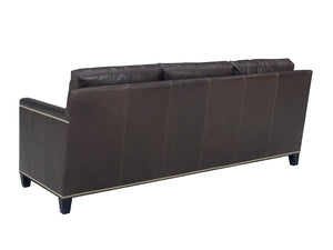 Lexington Strada Leather Sofa: Luxurious Upholstered Seating With Nailhead Trim For Elegant Home Design   Ll7728-33-40