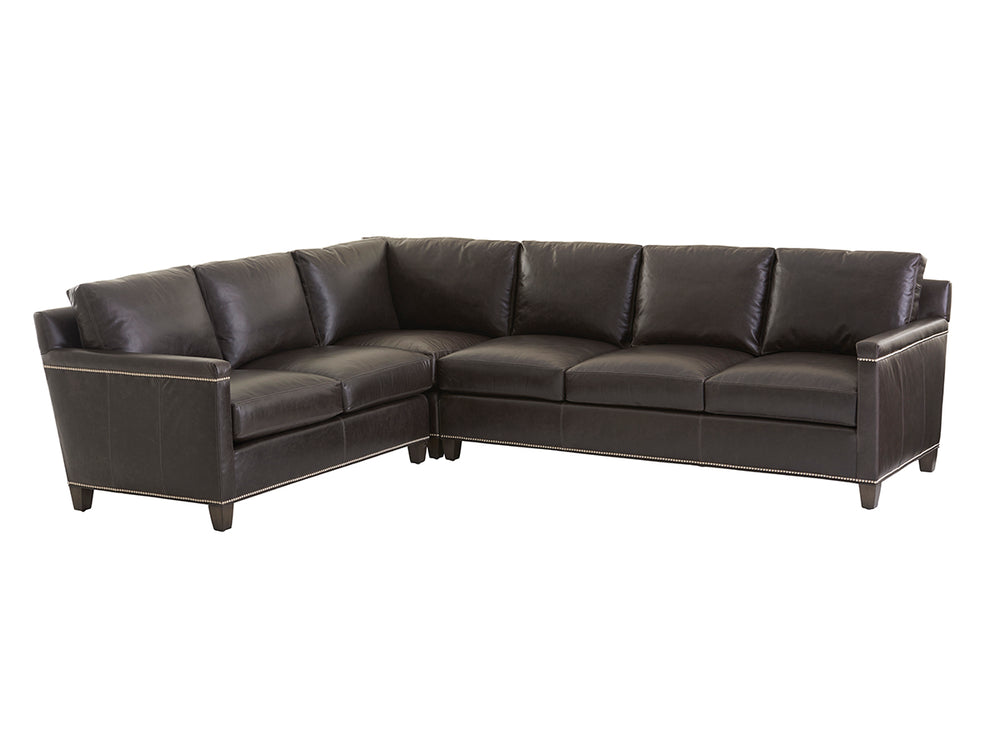 Lexington Strada Leather Sectional Sofa - Luxurious Upholstered Seating For Stylish And Comfortable Living Spaces   Ll7728-50s-40