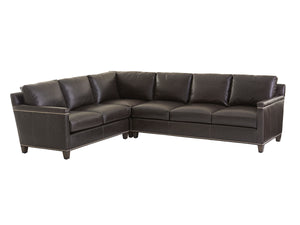 Lexington Strada Leather Sectional Sofa - Luxurious Upholstered Seating For Stylish And Comfortable Living Spaces   Ll7728-50s-40