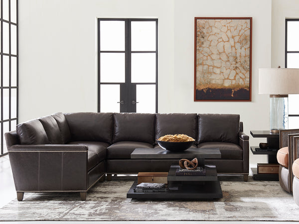 Lexington Strada Leather Sectional Sofa - Luxurious Upholstered Seating For Stylish And Comfortable Living Spaces   Ll7728-50s-40