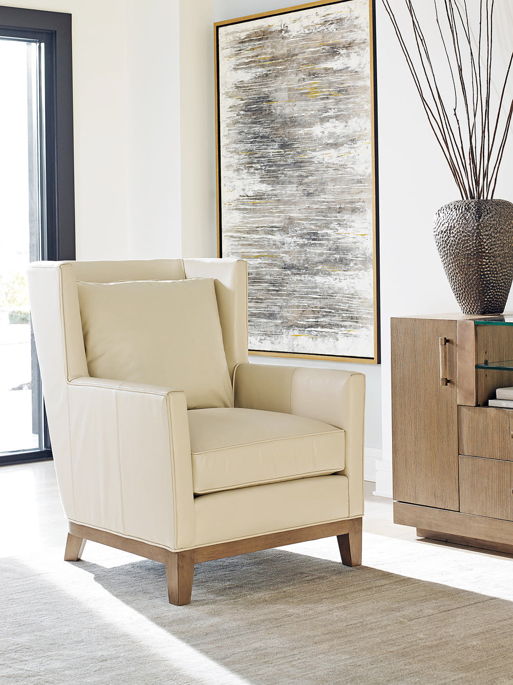 Lexington Atlas Leather Chair - Embrace Contemporary Comfort With Sophisticated Style And Urban Elegance   Ll7861-11-40