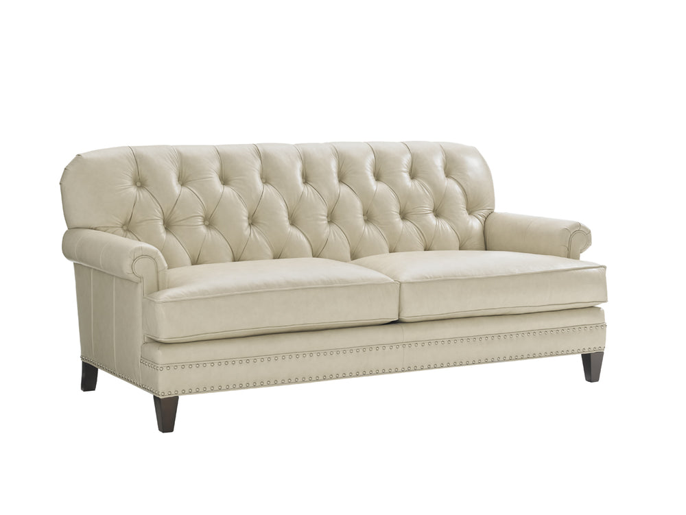 Lexington Hillstead Leather Settee – Casual Transitional Design With Luxurious Comfort And Timeless Elegance   Ll7924-23-40