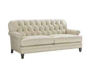 Lexington Hillstead Leather Settee – Casual Transitional Design With Luxurious Comfort And Timeless Elegance   Ll7924-23-40
