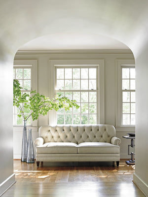 Lexington Hillstead Leather Settee – Casual Transitional Design With Luxurious Comfort And Timeless Elegance   Ll7924-23-40