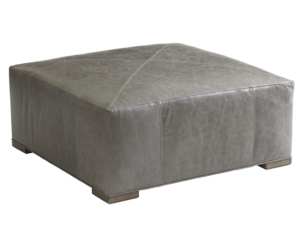 Lexington Melina Leather Cocktail Ottoman - Sophisticated Casual Contemporary Style With Urban Edge Design   Ll7925-44-40
