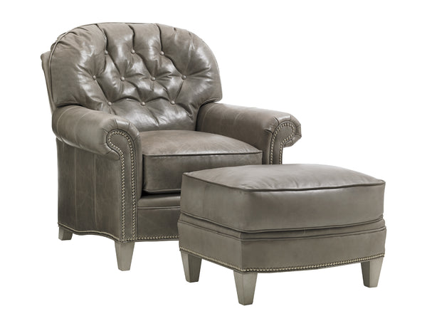 Lexington Bayville Leather Chair - Casual Transitional Design With Luxurious Comfort And Sophisticated Style   Ll7935-11-40