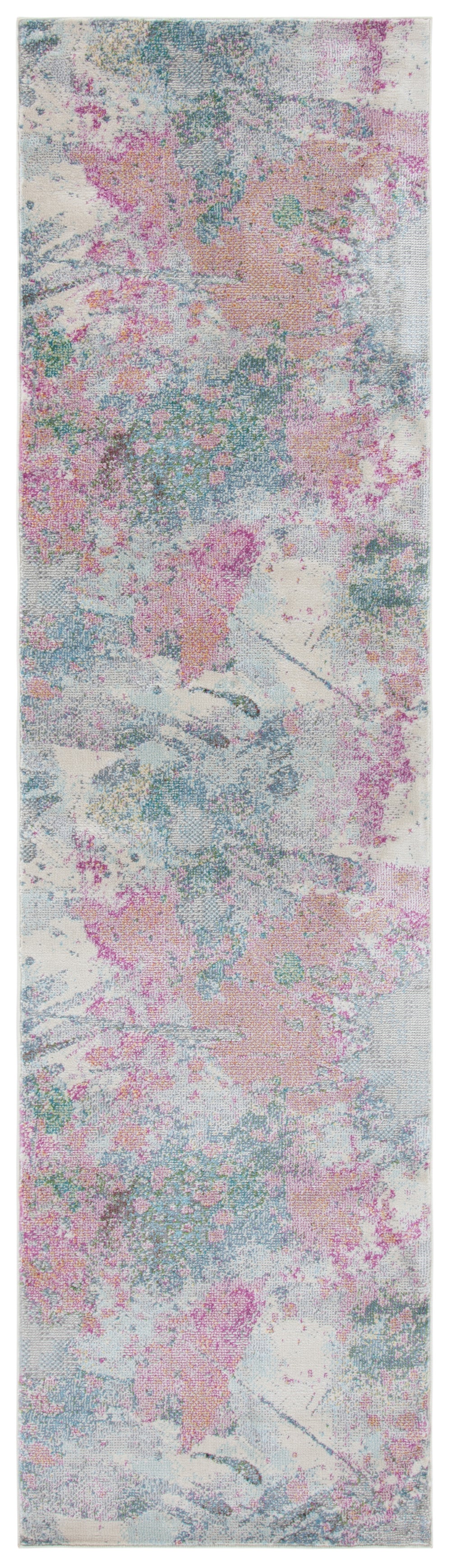 Safavieh Lillian Contemporary Area Rug - Stylish Floral Design, Durable, Oeko-tex Certified For Modern Homes Ivory ,Pink Polypropylene Pile Lln381a-9