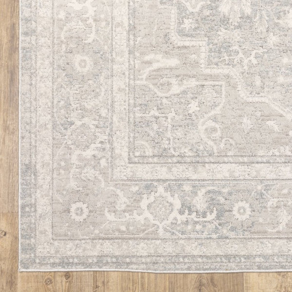 Oriental Weavers Lauren Abstract Distressed Runner Rug High Low Polyester Pile for Hallway or Bedroom LLRN07066213ST