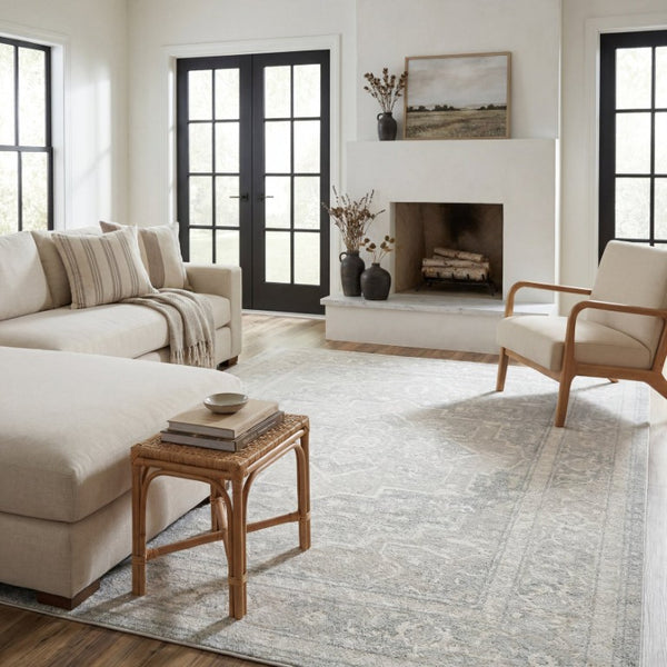 Oriental Weavers Lauren Abstract Distressed Runner Rug High Low Polyester Pile for Hallway or Bedroom LLRN07066213ST