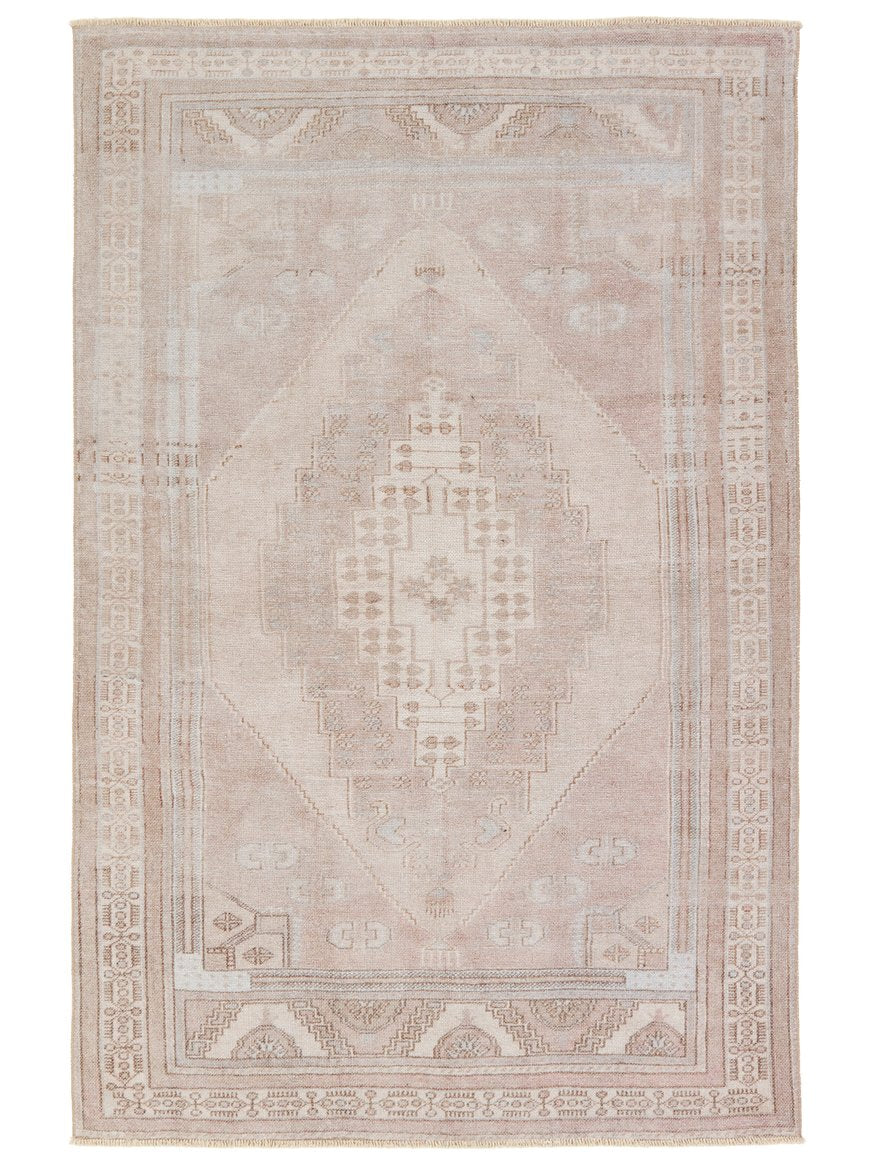 Jaipur Living Lumal Orame Lml04 Powerloomed Machinemade 100% Polyester Vintage Medallion Indoor Rug Tan, Light Blue 100% Polyester, Recycled Misc Fibers Rug160184