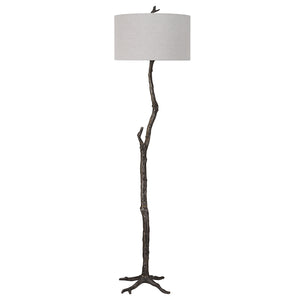 Uttermost Spruce Rustic Floor Lamp 30063 CASTING IRON, FABRIC