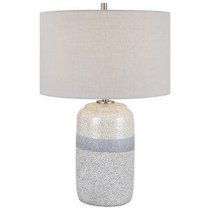 Uttermost Pinpoint Specked Table Lamp 30054-1 STEEL, CERAMIC, FABRIC