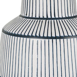 Uttermost Breton Nautical Stripe Table Lamp 30059-1 STEEL, CERAMIC, FABRIC