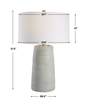 Uttermost Mountainscape Ceramic Table Lamp 30103 STEEL,CERAMIC,FABRIC