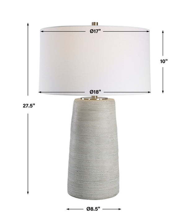 Uttermost Mountainscape Ceramic Table Lamp 30103 STEEL,CERAMIC,FABRIC