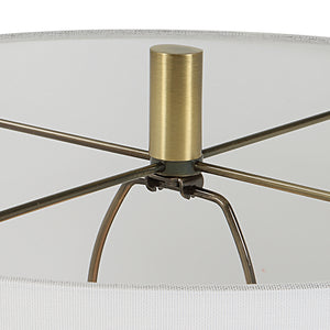 Uttermost Summit Rustic Floor Lamp 30102 Resin,Iron, Shade