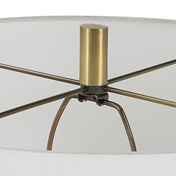 Uttermost Summit Rustic Floor Lamp 30102 Resin,Iron, Shade