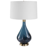 Uttermost Riviera Art Glass Table Lamp 30098 Steel ,glass ,fabirc