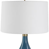 Uttermost Riviera Art Glass Table Lamp 30098 Steel ,glass ,fabirc