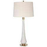 Uttermost Marille Ivory Stone Table Lamp 30135 IRON,RICE RESIN, LINEN