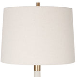 Uttermost Marille Ivory Stone Table Lamp 30135 IRON,RICE RESIN, LINEN