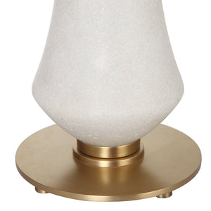 Uttermost Marille Ivory Stone Table Lamp 30135 IRON,RICE RESIN, LINEN