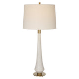 Uttermost Marille Ivory Stone Table Lamp 30135 IRON,RICE RESIN, LINEN