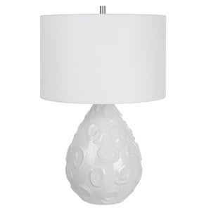 Uttermost Loop White Glaze Table Lamp 30159-1 Steel&ceramic