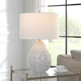 Uttermost Loop White Glaze Table Lamp 30159-1 Steel&ceramic