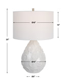 Uttermost Loop White Glaze Table Lamp 30159-1 Steel&ceramic