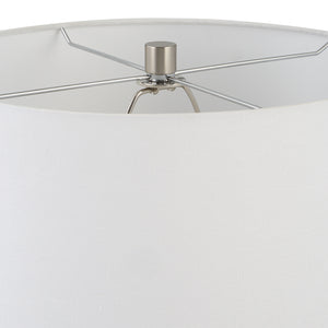 Uttermost Campa Gray-Blue Table Lamp 30143 CRYSTAL,GLASS,IRON,FABRIC