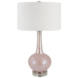 Uttermost Rosa Pink Glass Table Lamp 30144 GLASS,IRON,FABRIC