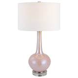 Uttermost Rosa Pink Glass Table Lamp 30144 GLASS,IRON,FABRIC