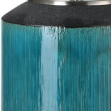 Uttermost Maui Aqua Blue Table Lamp 30151-1 CERAMIC, IRON, FABRIC