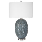 Uttermost Caralina Geometric Table Lamp 30146 Ceramic,Crystal,Iron,Fabric