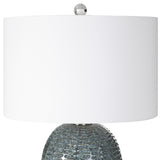 Uttermost Caralina Geometric Table Lamp 30146 Ceramic,Crystal,Iron,Fabric