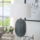 Uttermost Caralina Geometric Table Lamp 30146 Ceramic,Crystal,Iron,Fabric