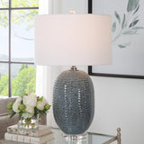 Uttermost Caralina Geometric Table Lamp 30146 Ceramic,Crystal,Iron,Fabric