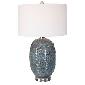 Uttermost Caralina Geometric Table Lamp 30146 Ceramic,Crystal,Iron,Fabric