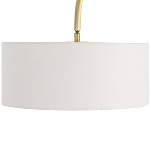 Uttermost Huxford Brass Arch Floor Lamp 30136-1 Iron+Marble+Fabric