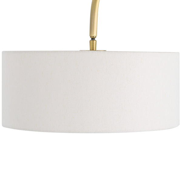 Uttermost Huxford Brass Arch Floor Lamp 30136-1 Iron+Marble+Fabric