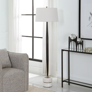 Uttermost Miraz Iron Floor Lamp 30123 Iron+Marble+Fabric