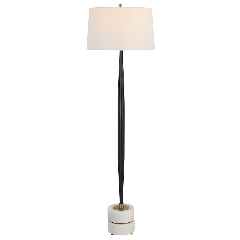 Uttermost Miraz Iron Floor Lamp 30123 Iron+Marble+Fabric
