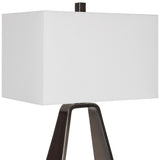 Uttermost Halo Modern Open Table Lamp 30140-1 STEEL,FABRIC