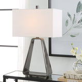 Uttermost Halo Modern Open Table Lamp 30140-1 STEEL,FABRIC