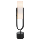 Uttermost Runway Industrial Accent Lamp 30141-1 STEEL,MARBLE,ACRYLIC